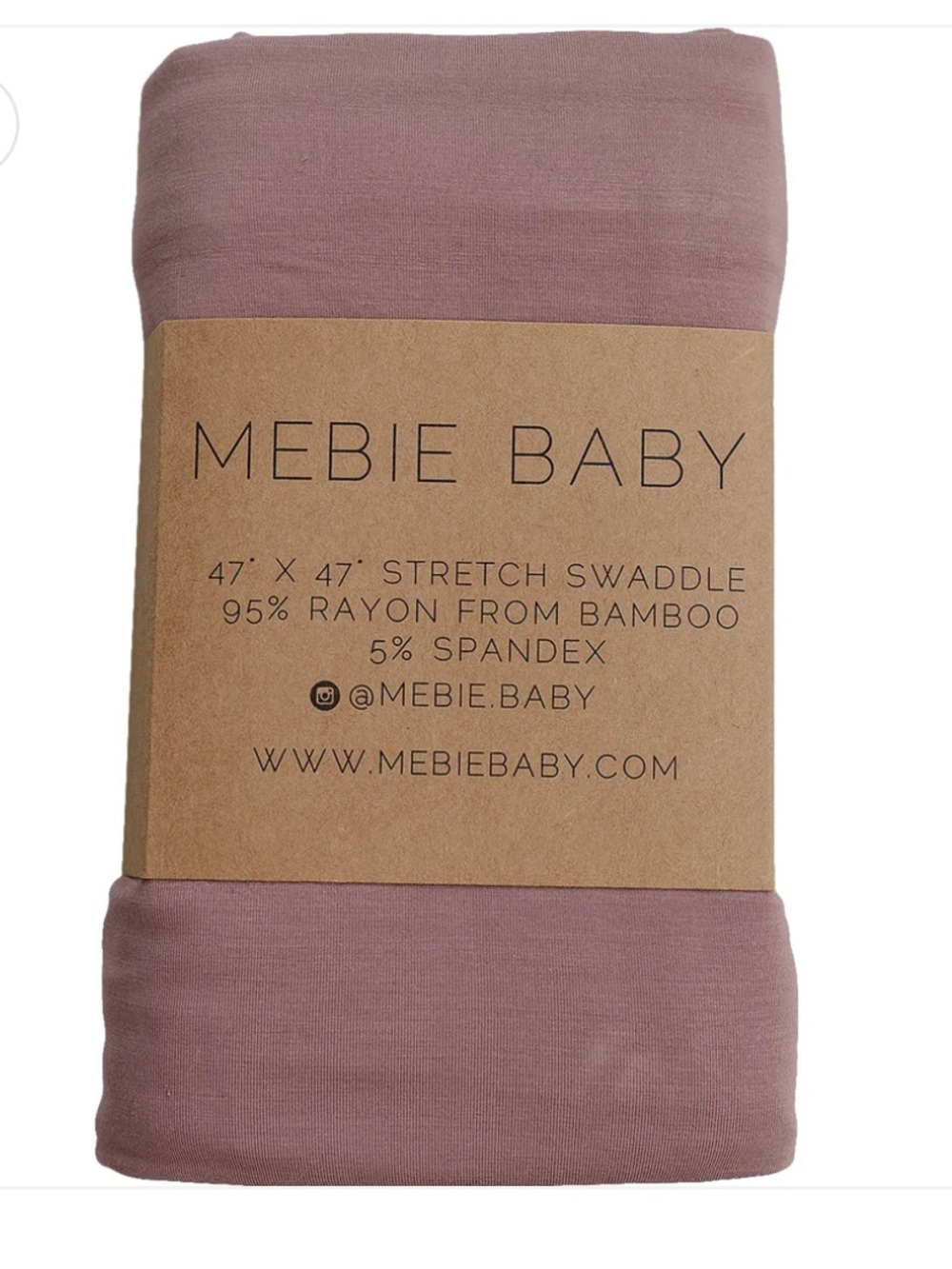 Mebie Baby Dusty Rose Bamboo Stretch
Swaddle